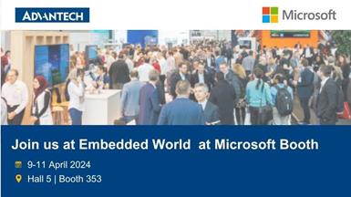Advantech showcases solution-ready packages for Microsoft Azure cloud service providers and system integrators at Embedded World